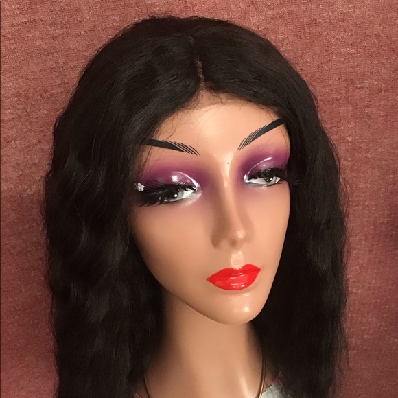 Lace Topline Wet And Wavy Wig Synthetic It Can Be Used for Daily Used - Picture 2 of 7